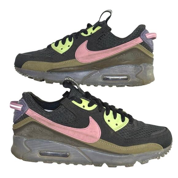 Nike Air Max Terrascape 90 Black Elemental Pink Running Shoes DM0033-003 Mens 9 - Picture 1 of 10